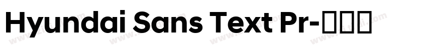 Hyundai Sans Text Pr字体转换